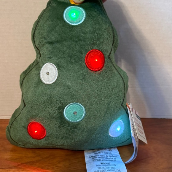 Target Christmas LED Tree Pillow Bullseyes Playground Flashing Lights Novelty - Picture 2 of 9